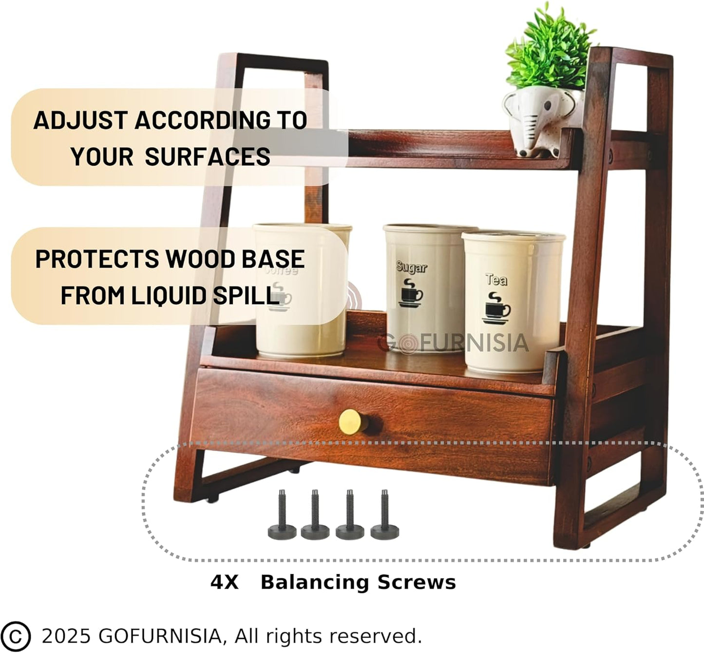 A+ content: Nagaur adjust according to your surfaces, protects wood base from liquid spill