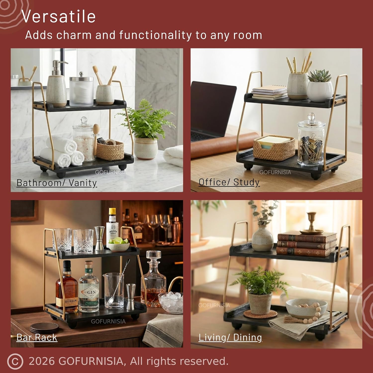 A+ content: Chopasni Black & Gold styled in different rooms